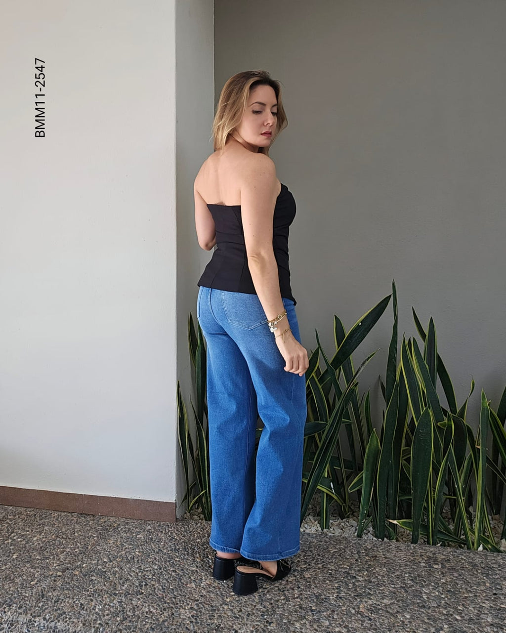 Blusa corsé strapless escote corazón K 2547