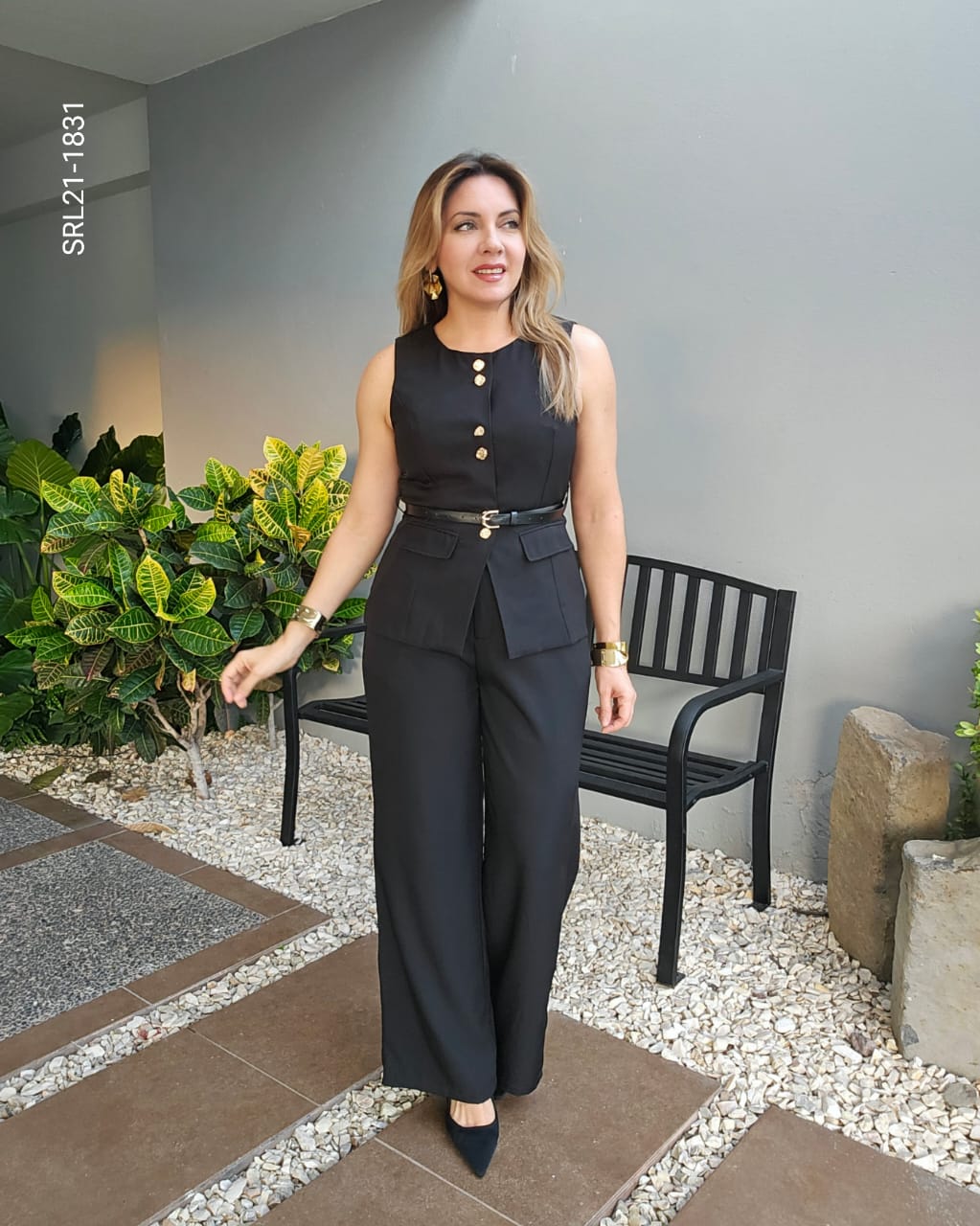 Set chaleco botones y pantalon U 1831