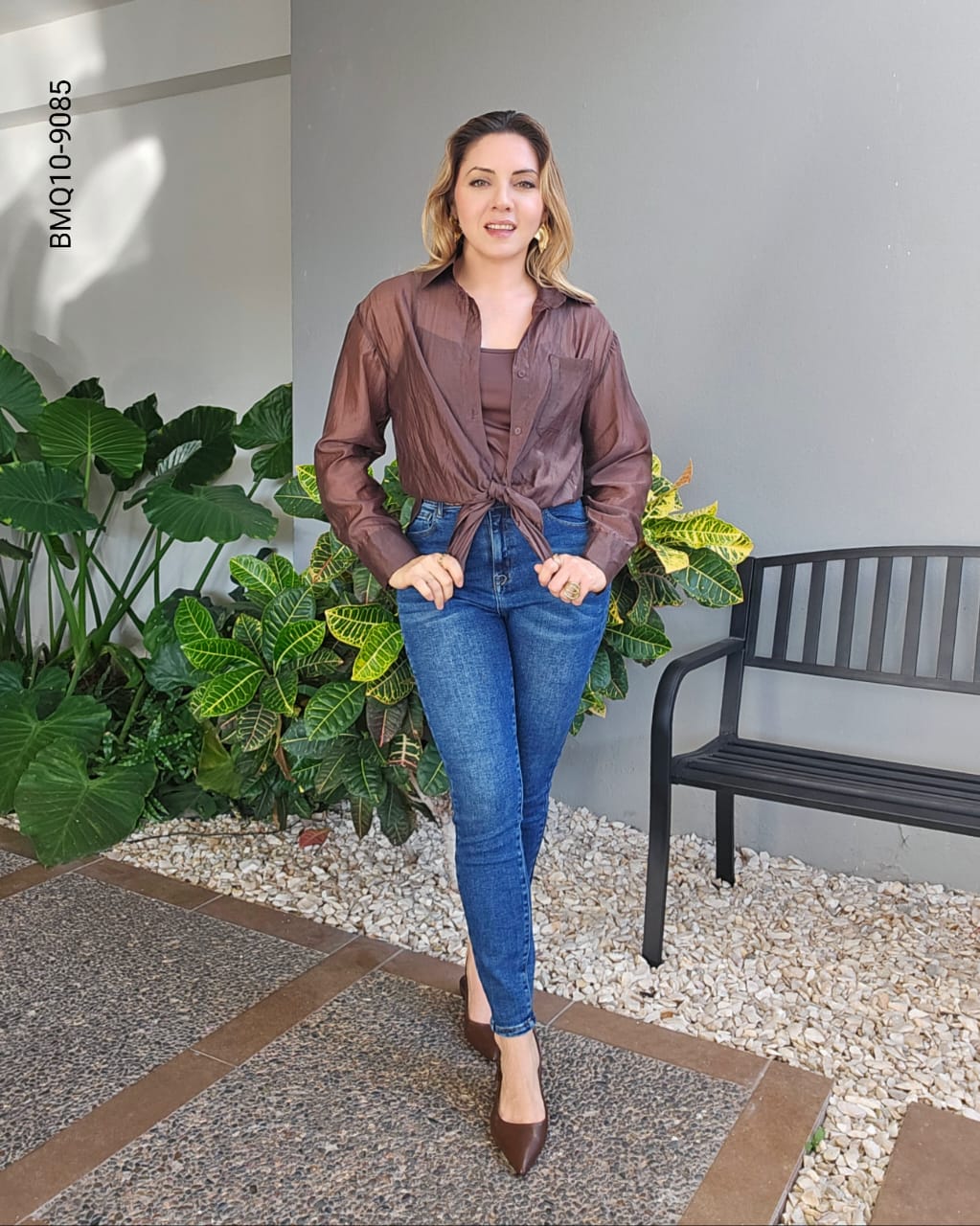 Conjunto de blusa manga larga J 9085