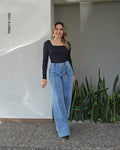 Pantalón wide leg de tiro alto S 1936
