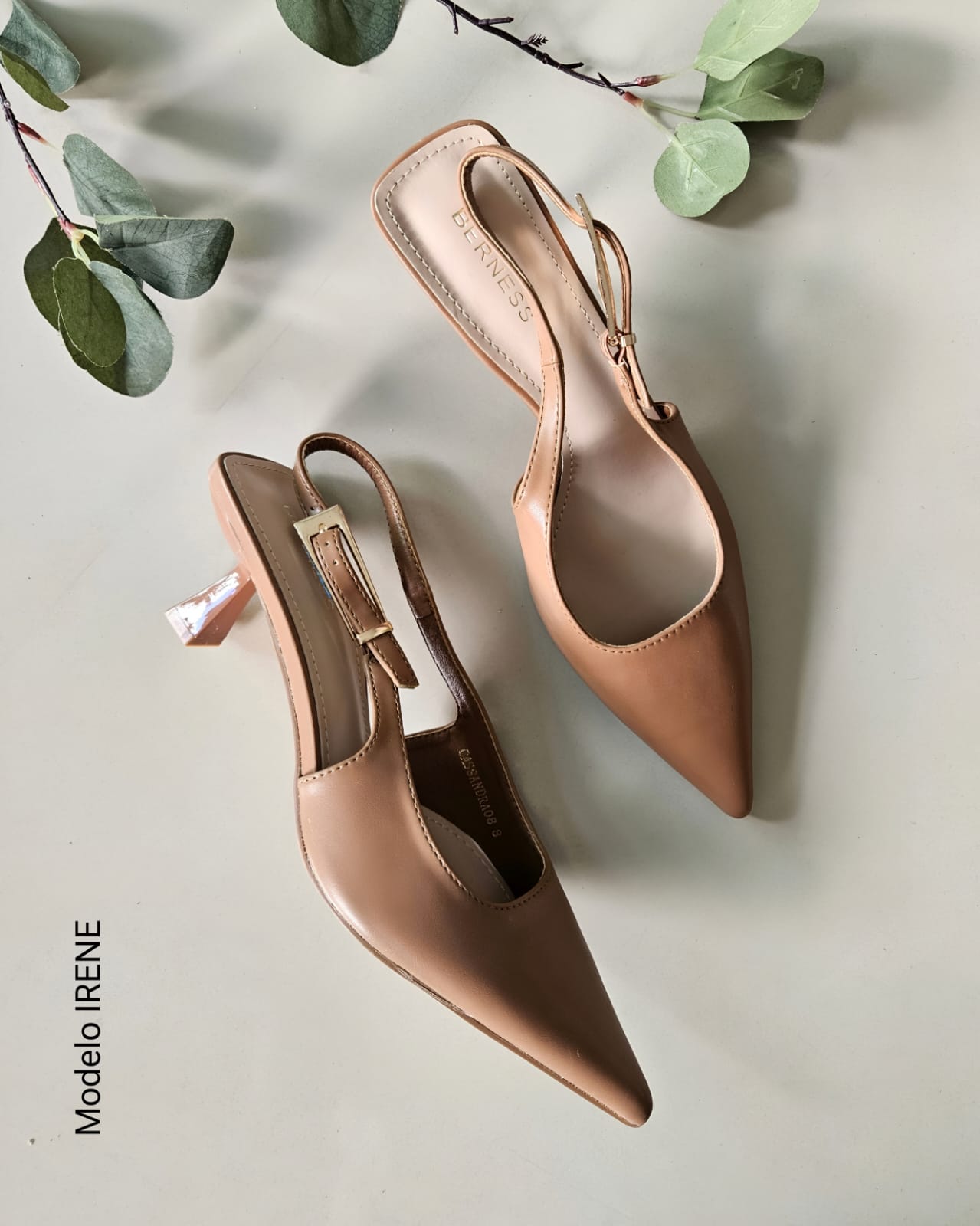 Zapatilla slingback destalonado IRENE