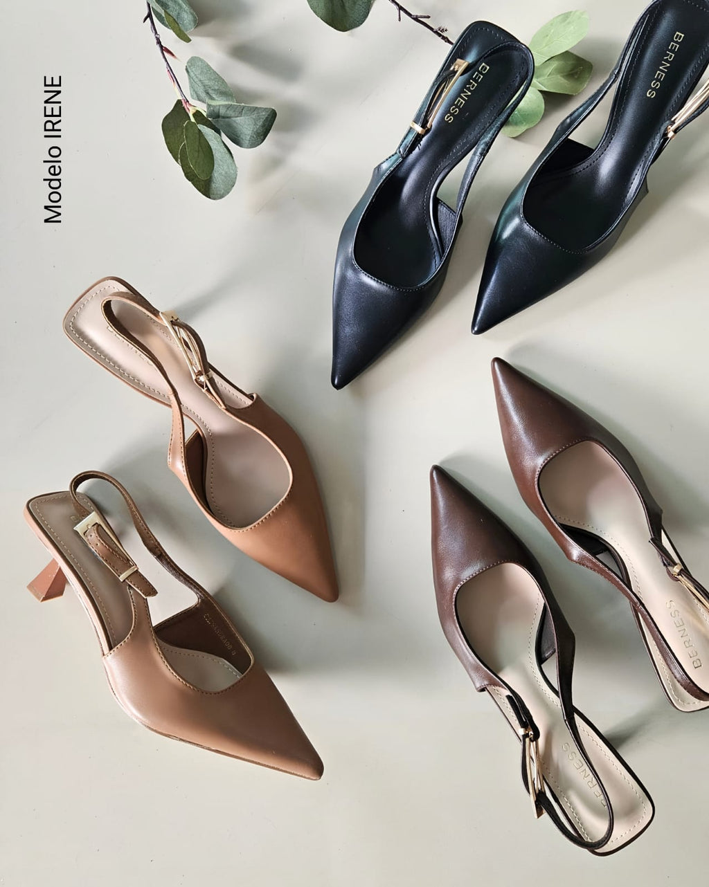 Zapatilla slingback destalonado IRENE