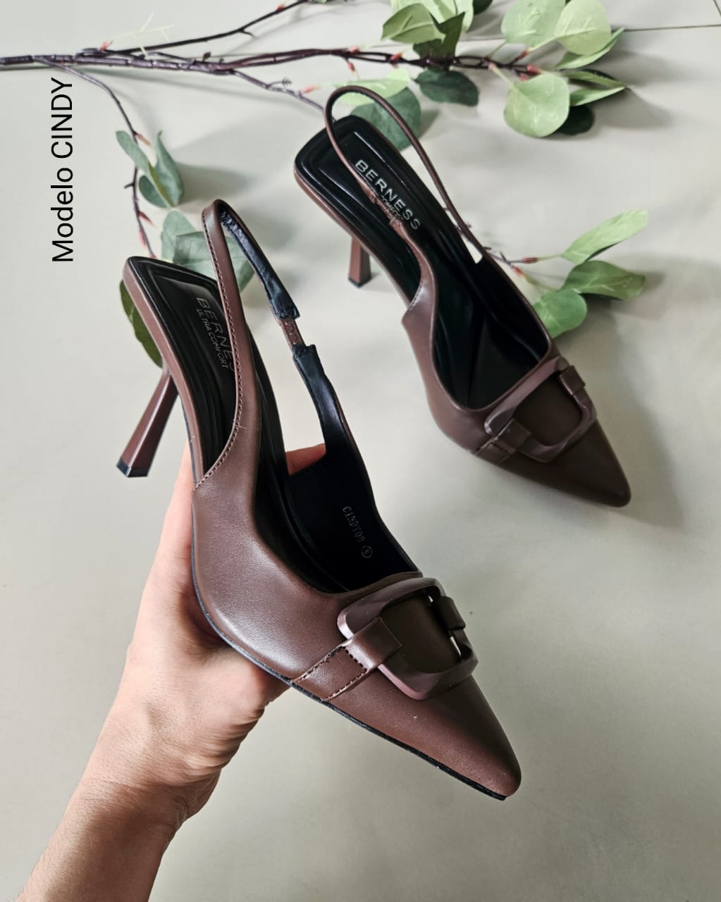 Zapatilla destalonada aguja stiletto CINDY