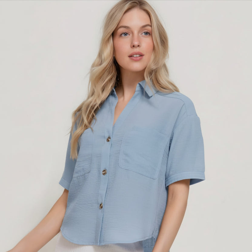 Blusa camisera manga corta G 811