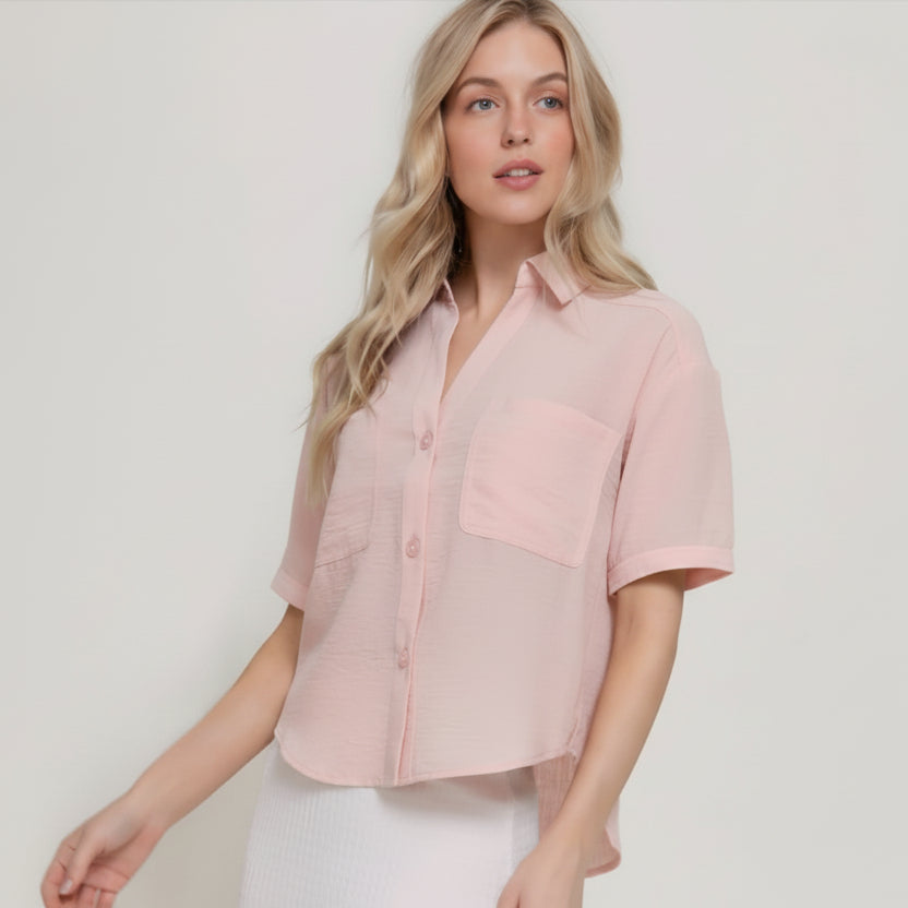 Blusa camisera manga corta G 811