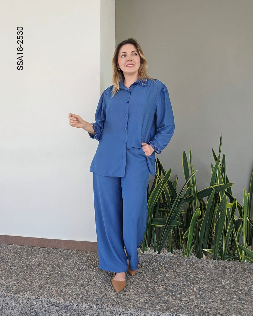 Set blusa camisera y pantalón R 2530