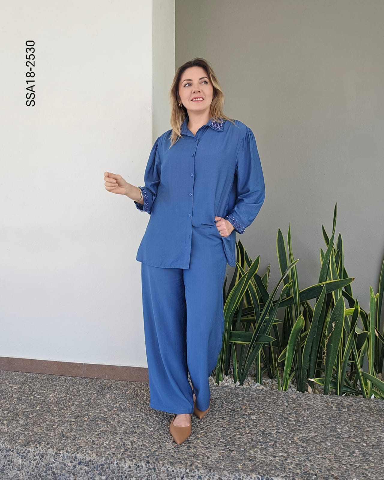 Set blusa camisera y pantalón R 2530