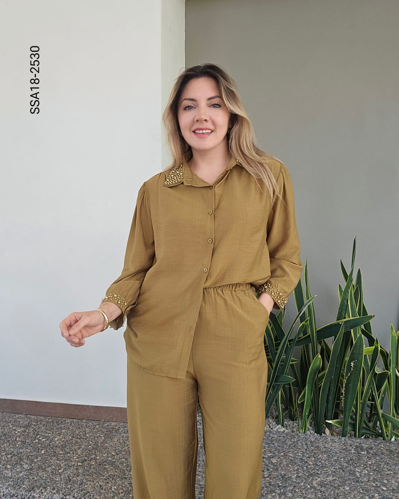 Set blusa camisera y pantalón R 2530
