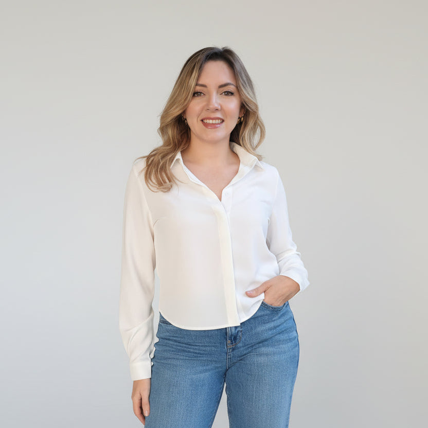 Blusa camisera manga larga  H 075