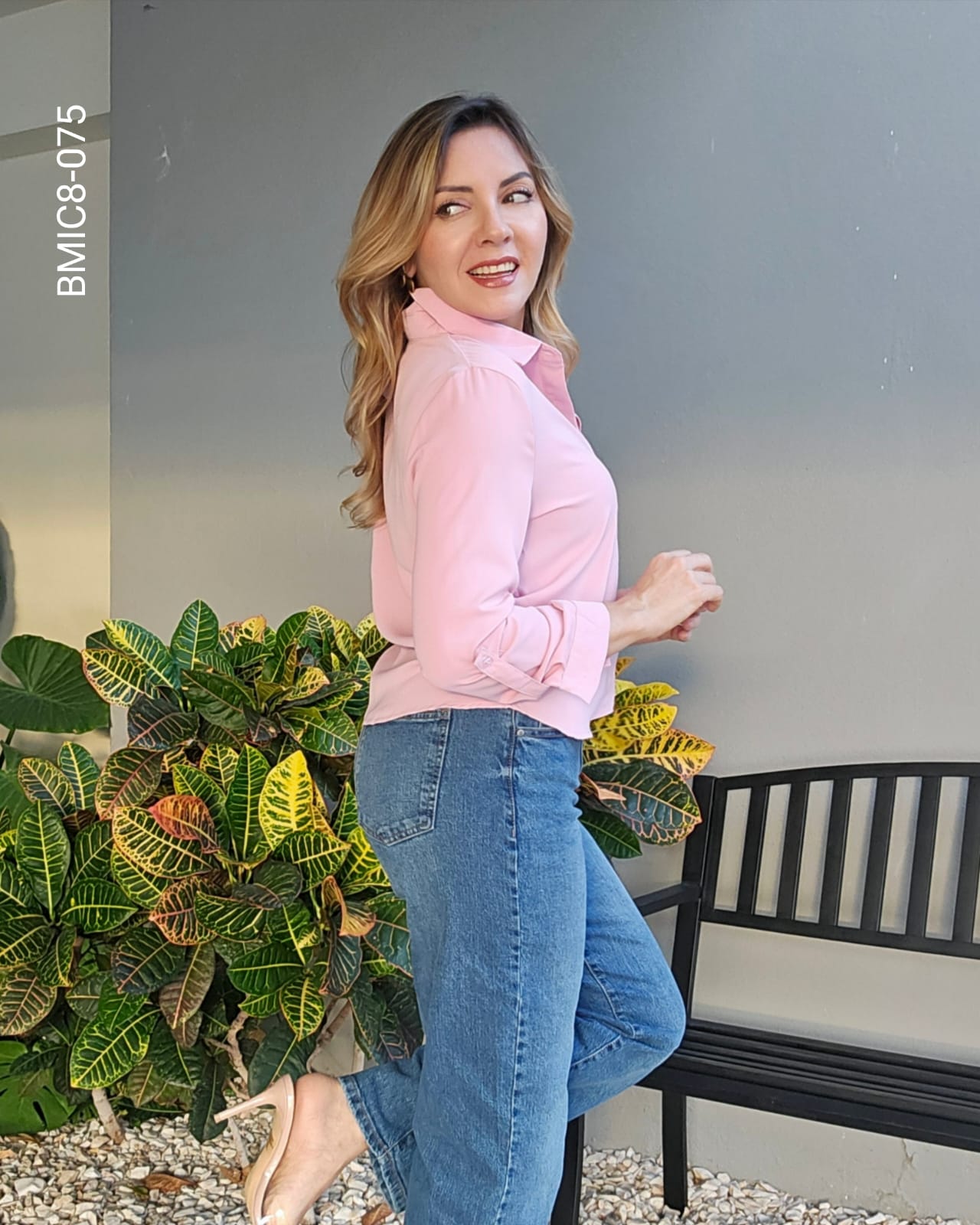 Blusa camisera manga larga  H 075