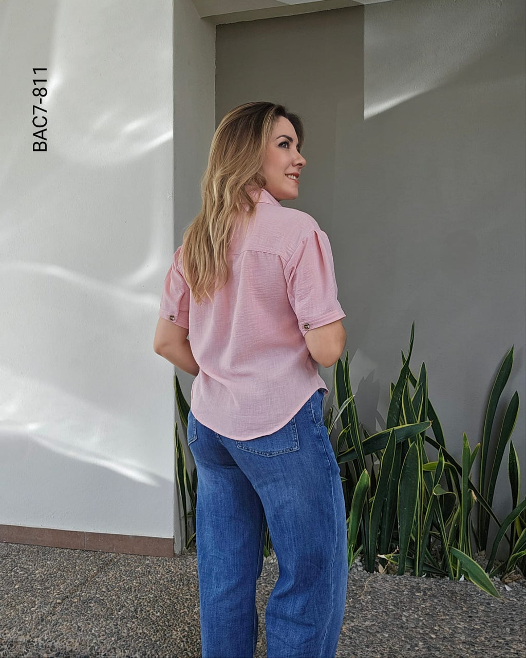Blusa camisera manga corta G 811