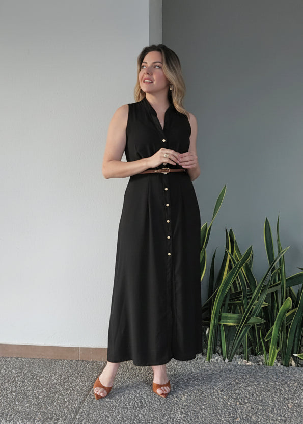 Vestido camisero midi Q 3699