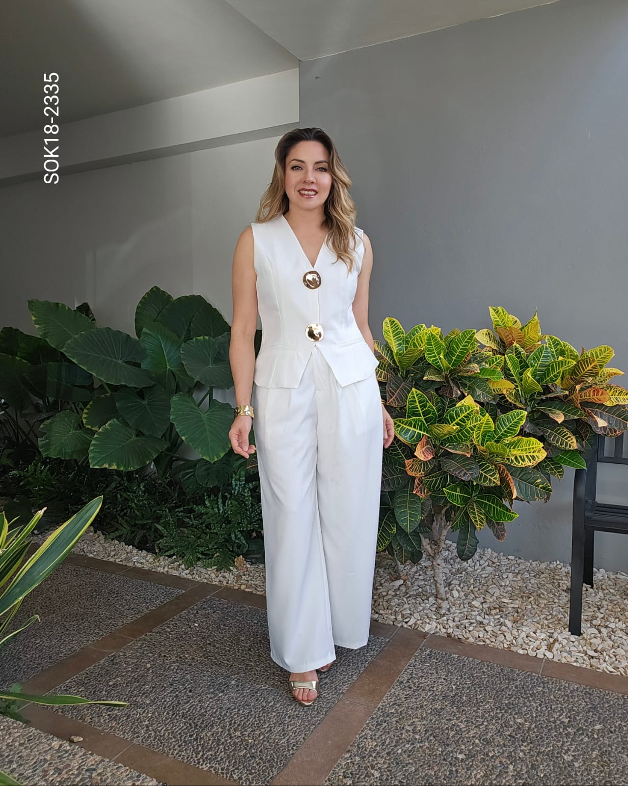 Set corte sastre chaleco y pantalón R 2335