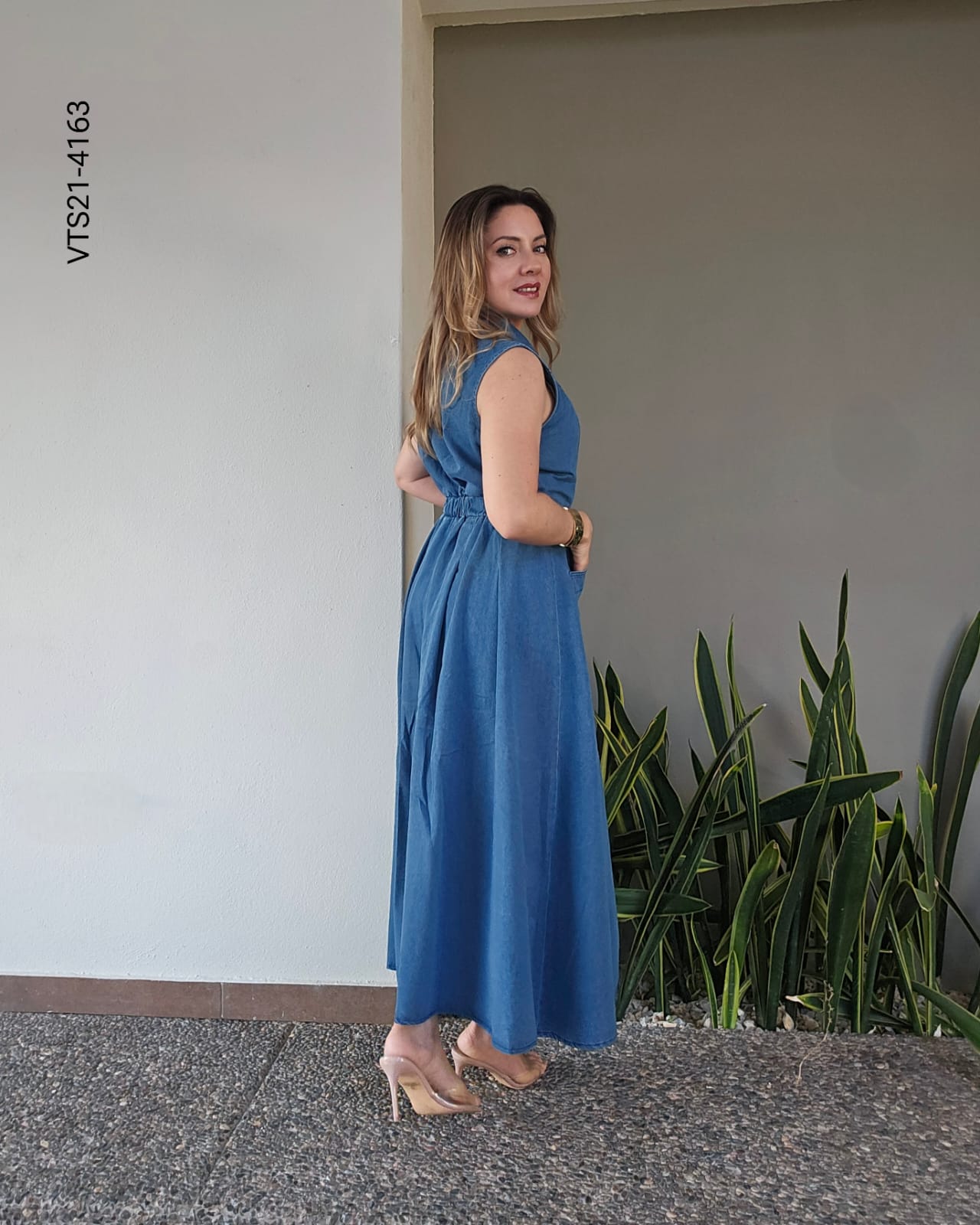 Vestido midi de mezclilla U  4163