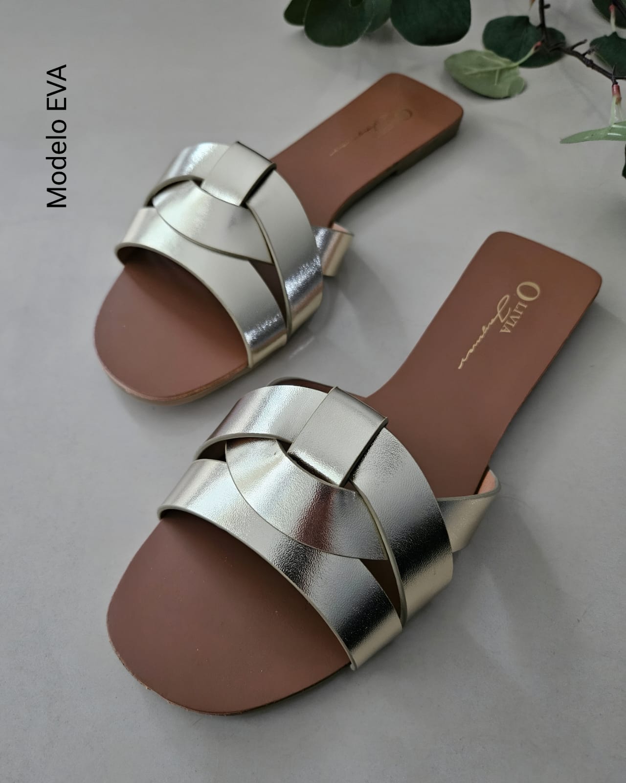 Sandalia slide minimalista EVA
