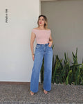 Pantalón corte recto y ancho N 199