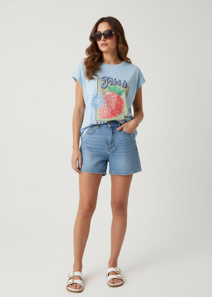 Blusa casual diseño vibrante  D 5111