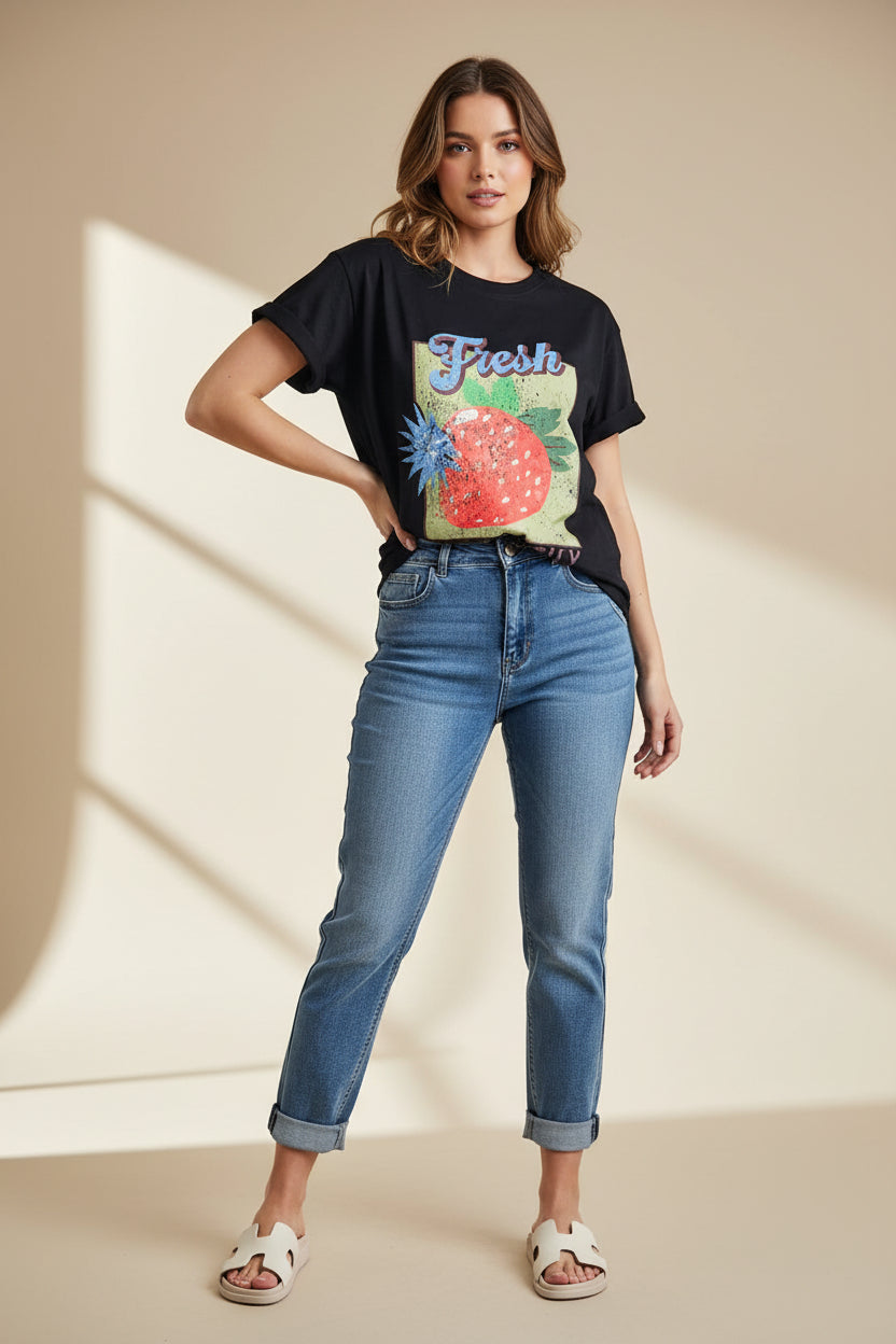 Blusa casual diseño vibrante  D 5111