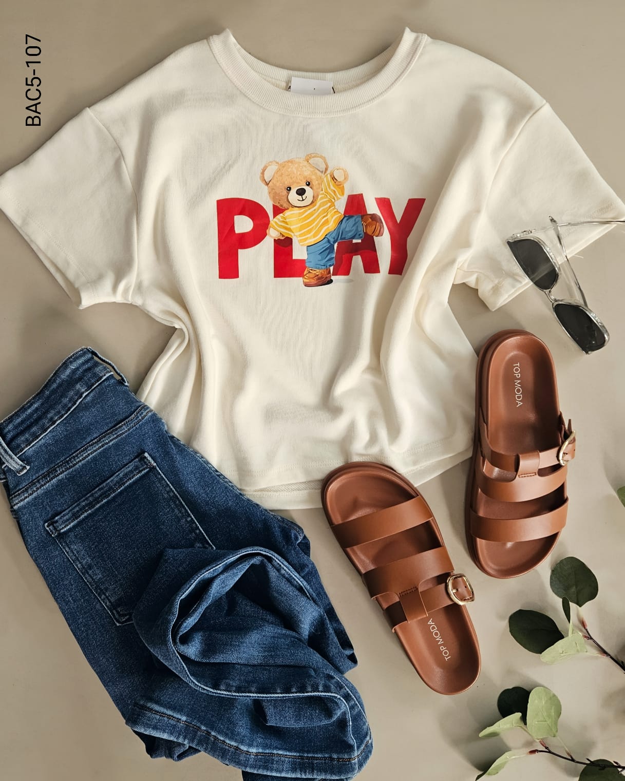 Blusa estampado osito Play  E 107