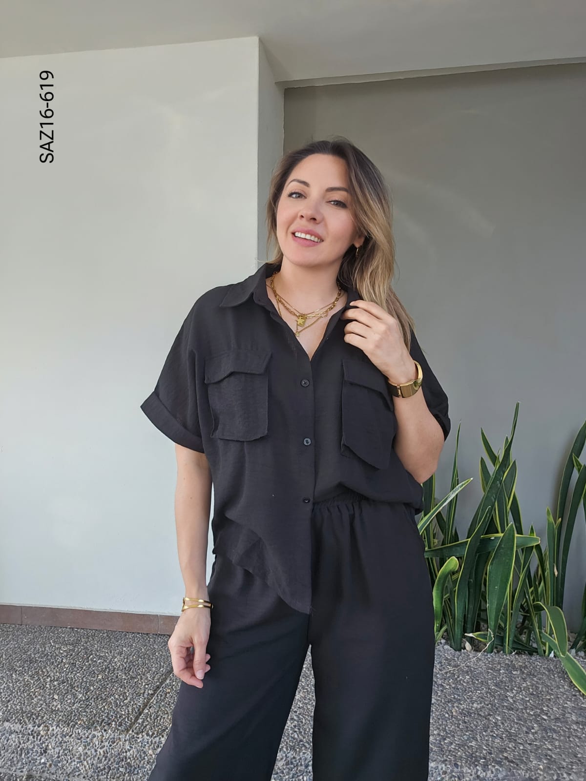 Set de camisa manga corta  y pantalón P 619