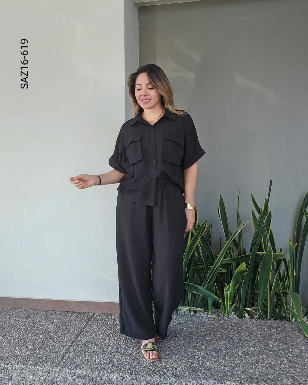 Set de camisa manga corta  y pantalón P 619