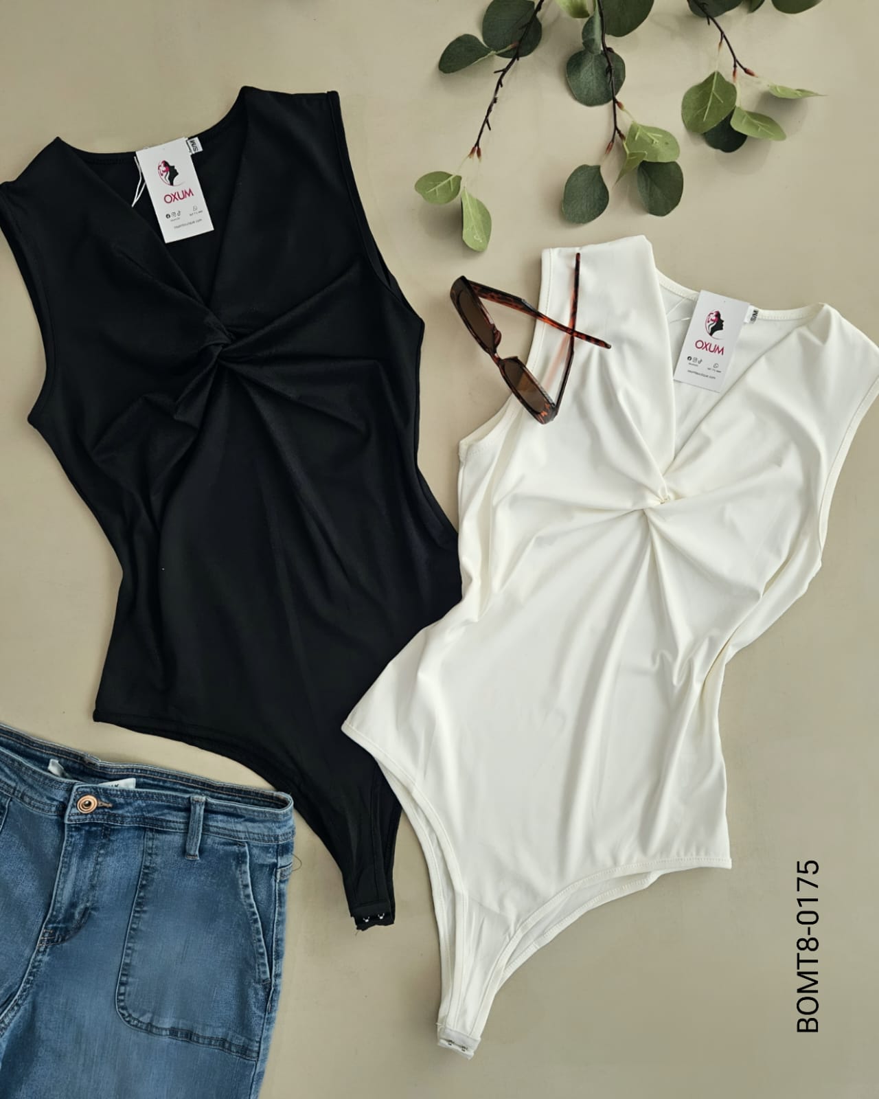 Body sin manga nudo drapeado H 0175