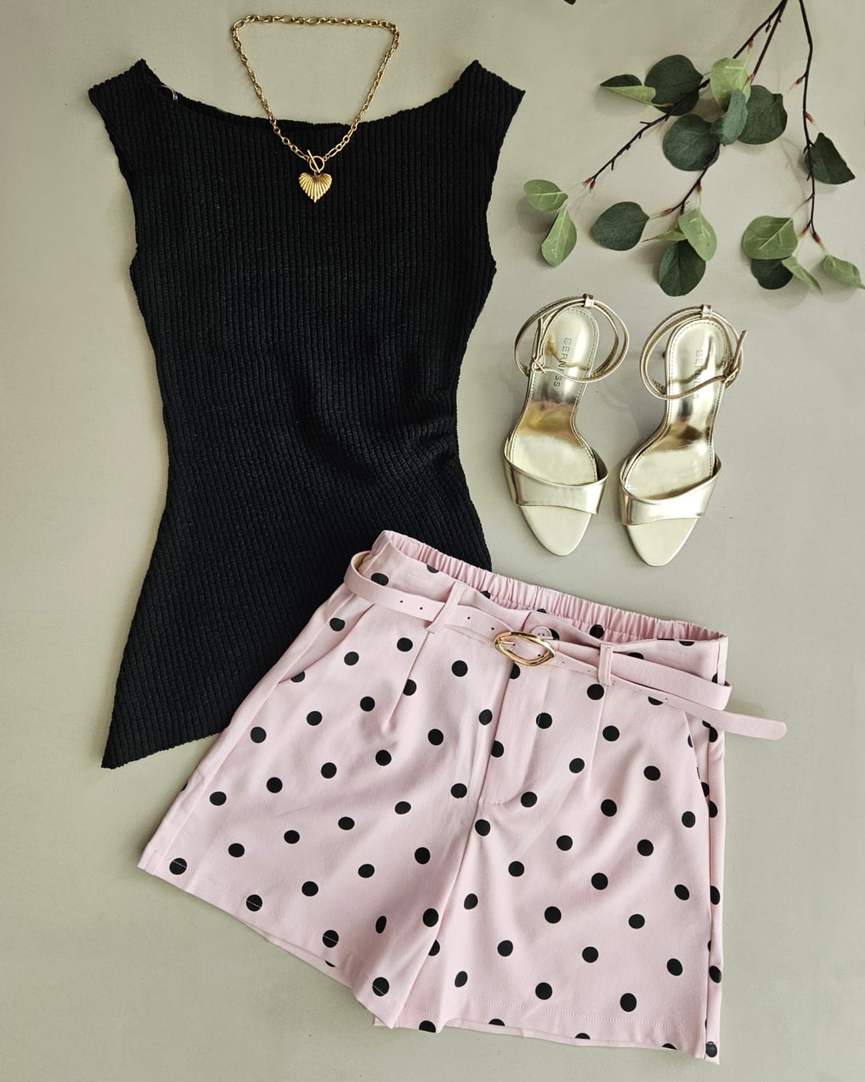 Short de vestir polka dots J 8348