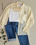 Blusa camisera semitrasparente botones  L 8334