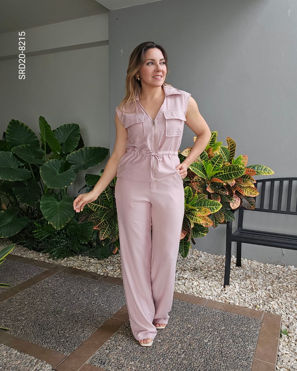 Set chaleco camisero y pantalón T 8215