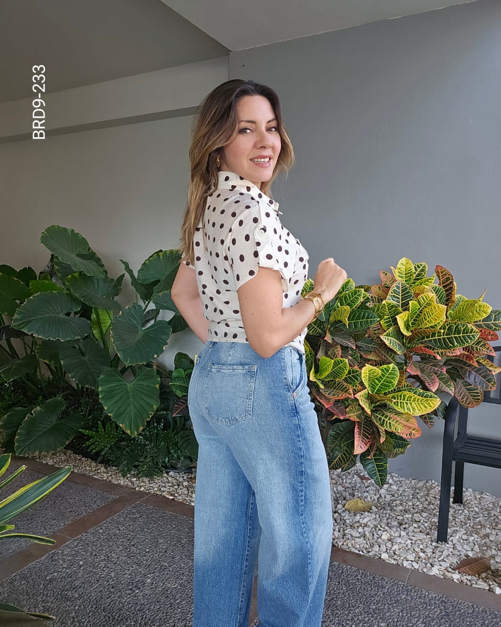 Blusa largo cropped cuello camisero I 233