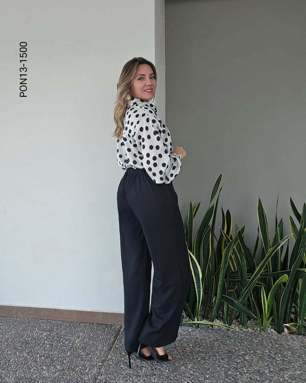 Pantalón de vestir con cinto M 1500