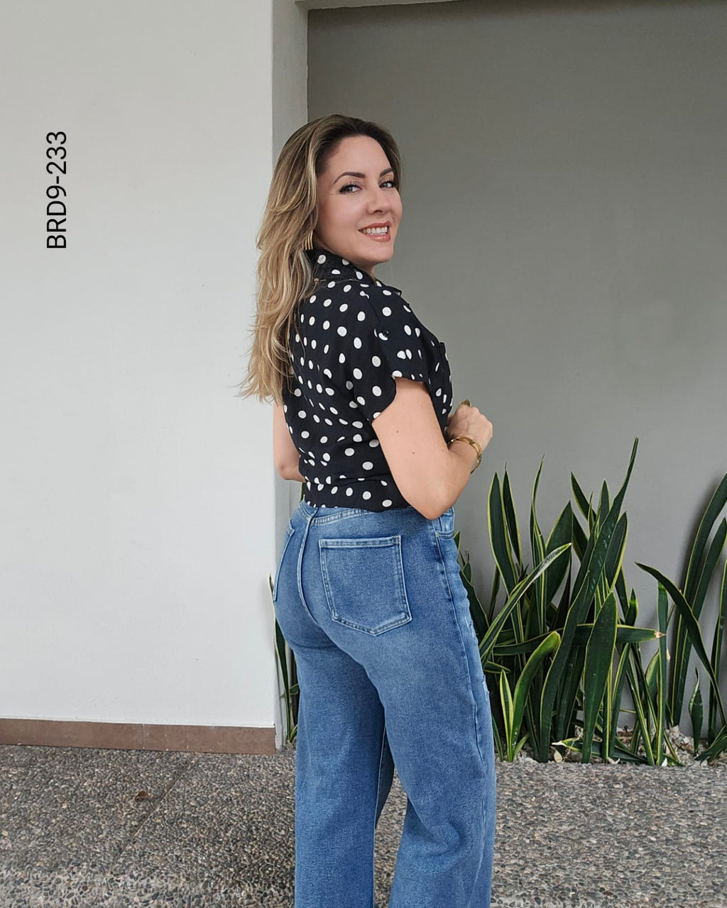 Blusa largo cropped cuello camisero I 233