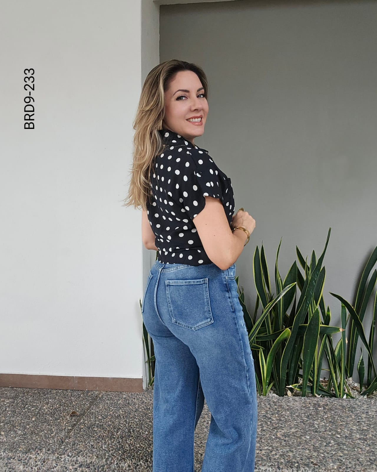 Blusa largo cropped cuello camisero I 233