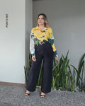 Pantalón Wide Leg Tiro Alto M 981