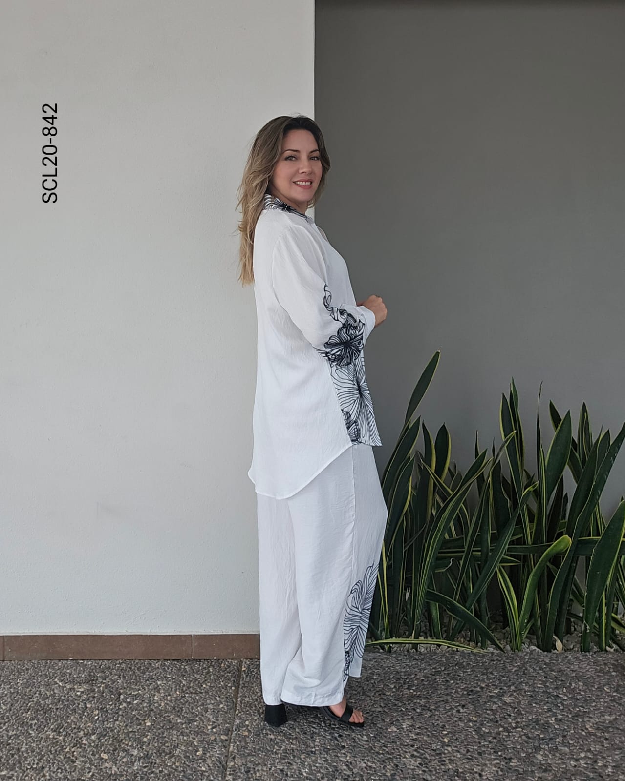 Set blusa oversize y pantalón  T 842
