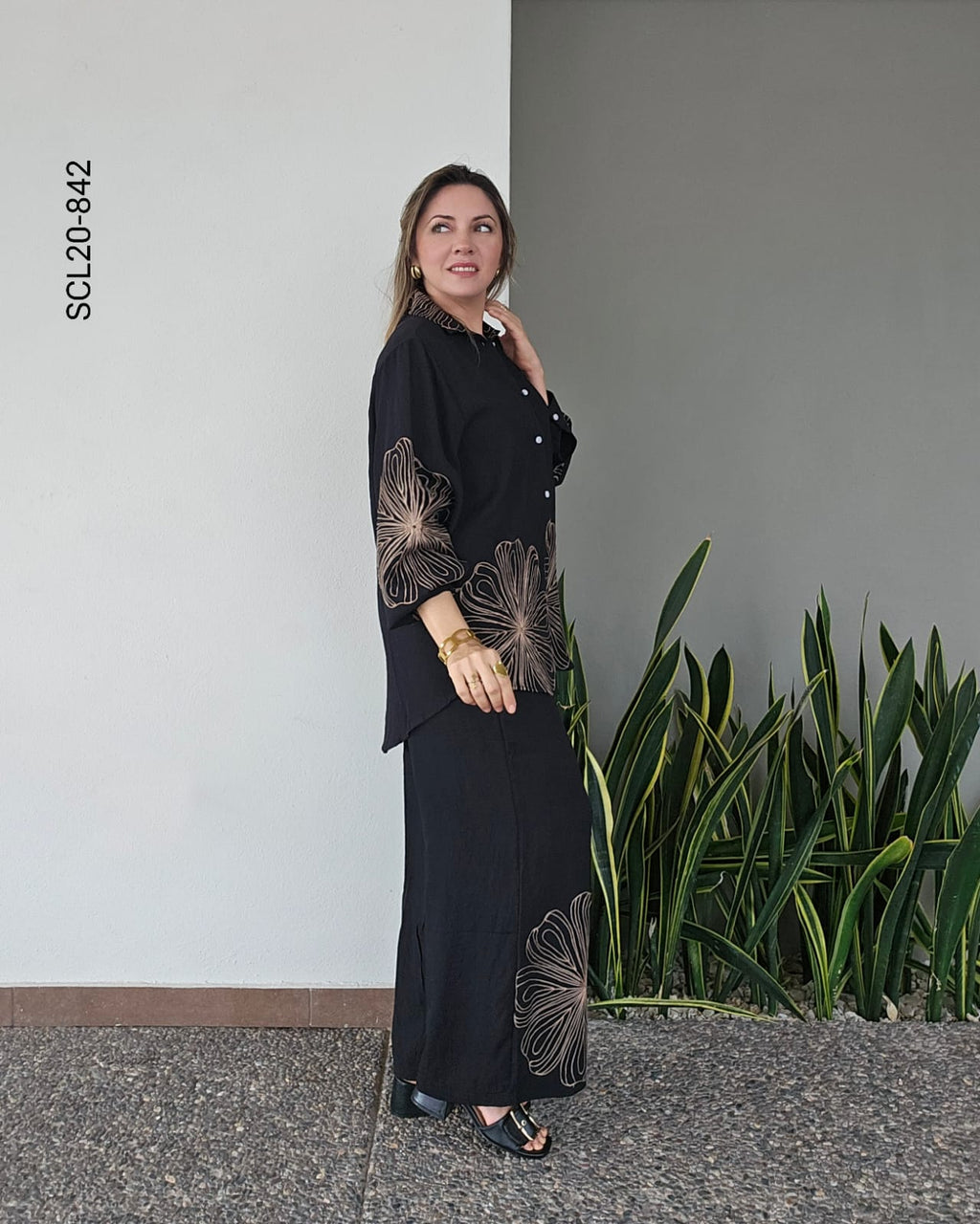 Set blusa oversize y pantalón  T 842