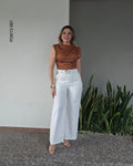 Pantalón Wide Leg Tiro Alto M 981