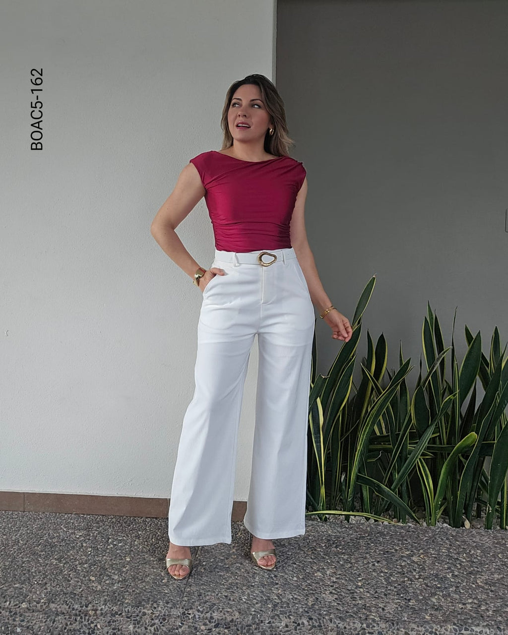 Bodysuit ajustado escote barco E 162