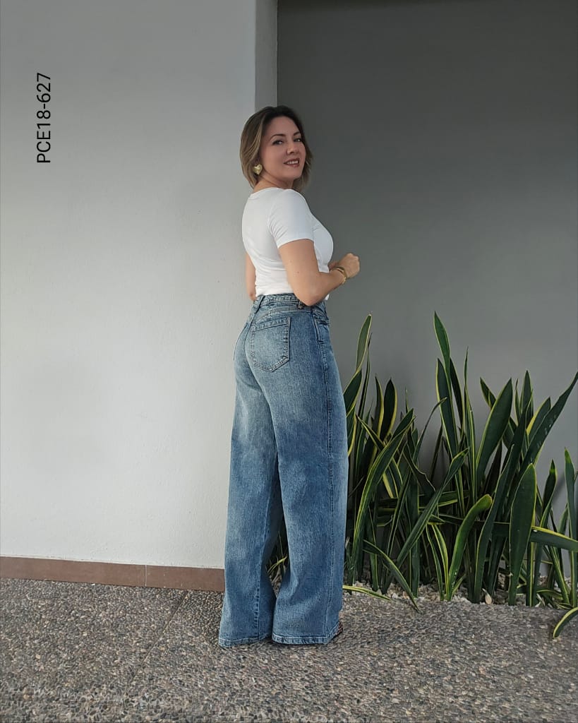 Pantalón de mezclilla Wide Leg R 627