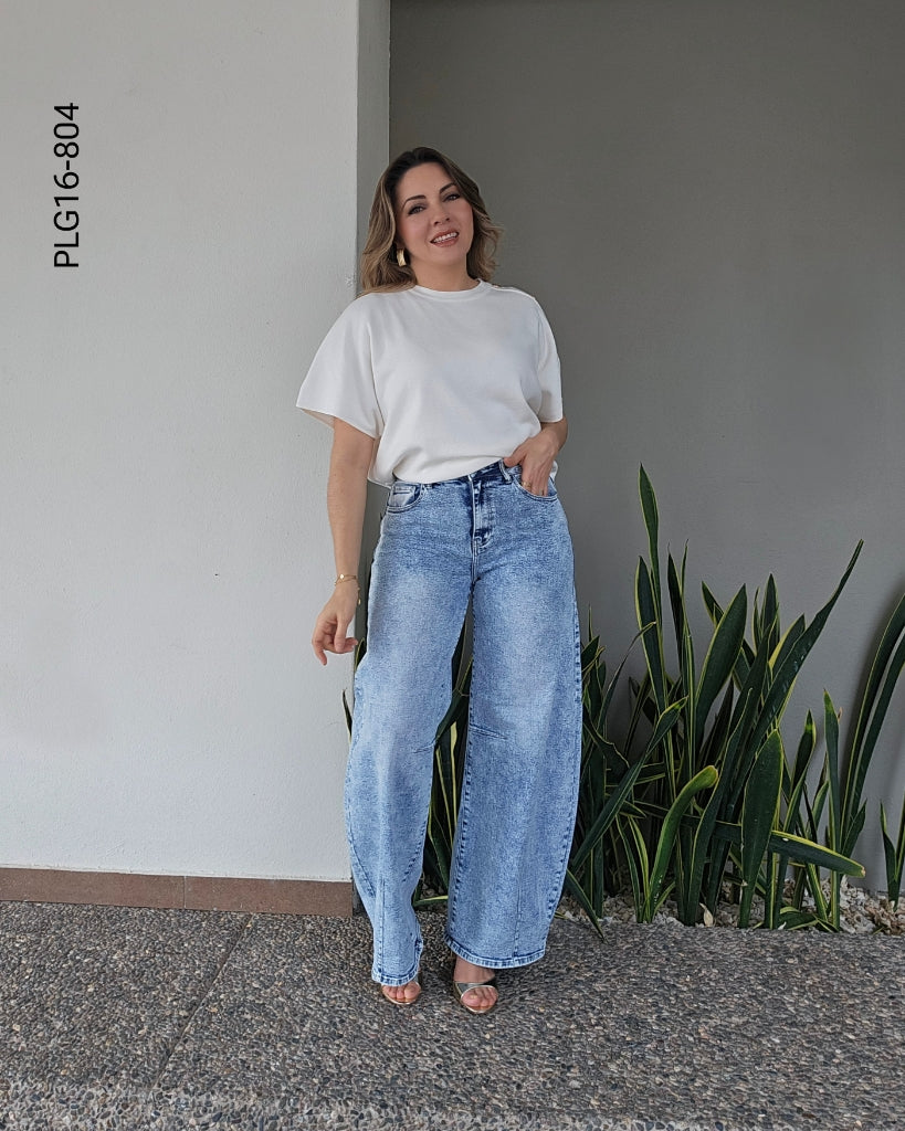 Pantalón corte barrel estilo urbano S 804