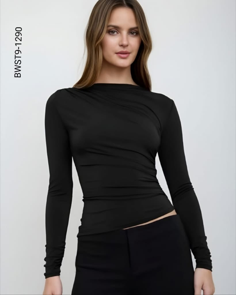 Blusa manga larga ajustada I 1290